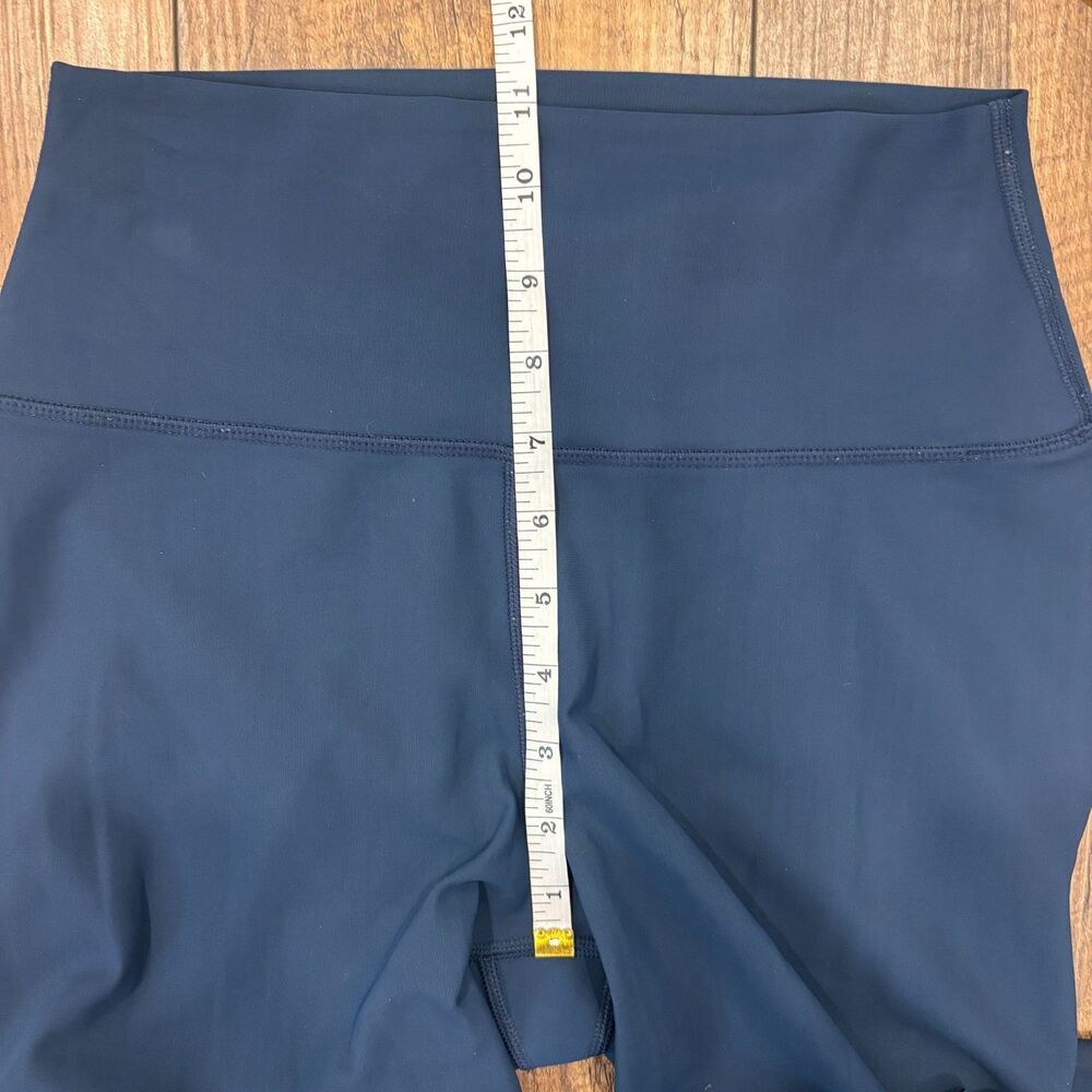Alo Yoga Ripped Warrior Navy Blue Leggings Sz S High Waist Excellent Condition - Picture 6 of 7